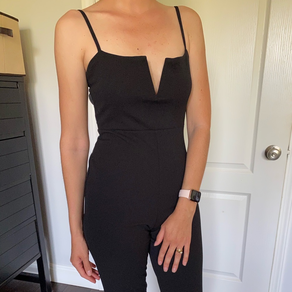New fancy black jumpsuit